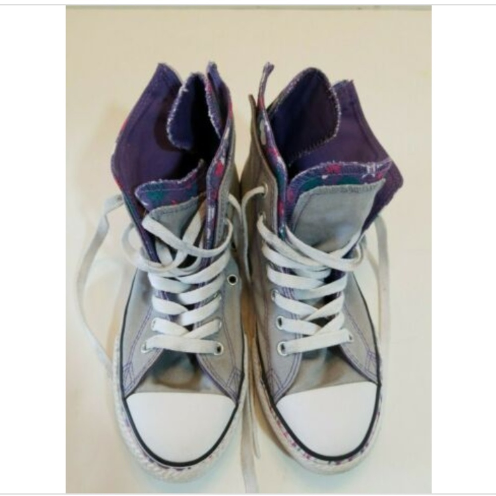 Converse Back Zip Sneaker Junior Sz 3 Stars